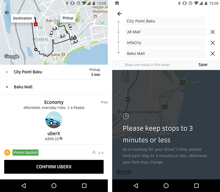 Добавить промежуточную точку. Как добавить остановку в Убере. Убер в Баку. Скрин поездки Убер. Как добавить точку в Убер.