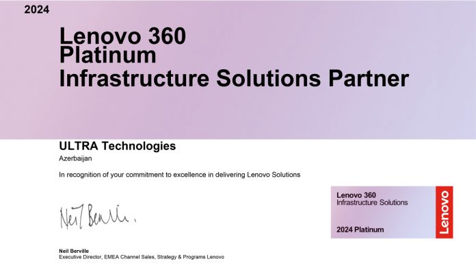 Lenovo 360 Platinum Infrastructure Solutions Partner