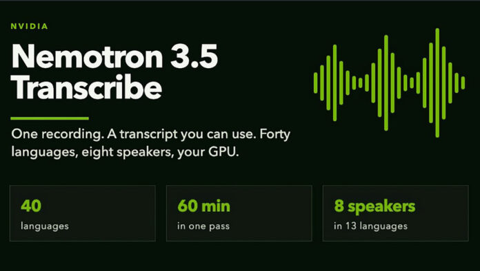 Nvidia Nemotron 3.5 Transcribe